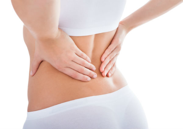 woman low back pain